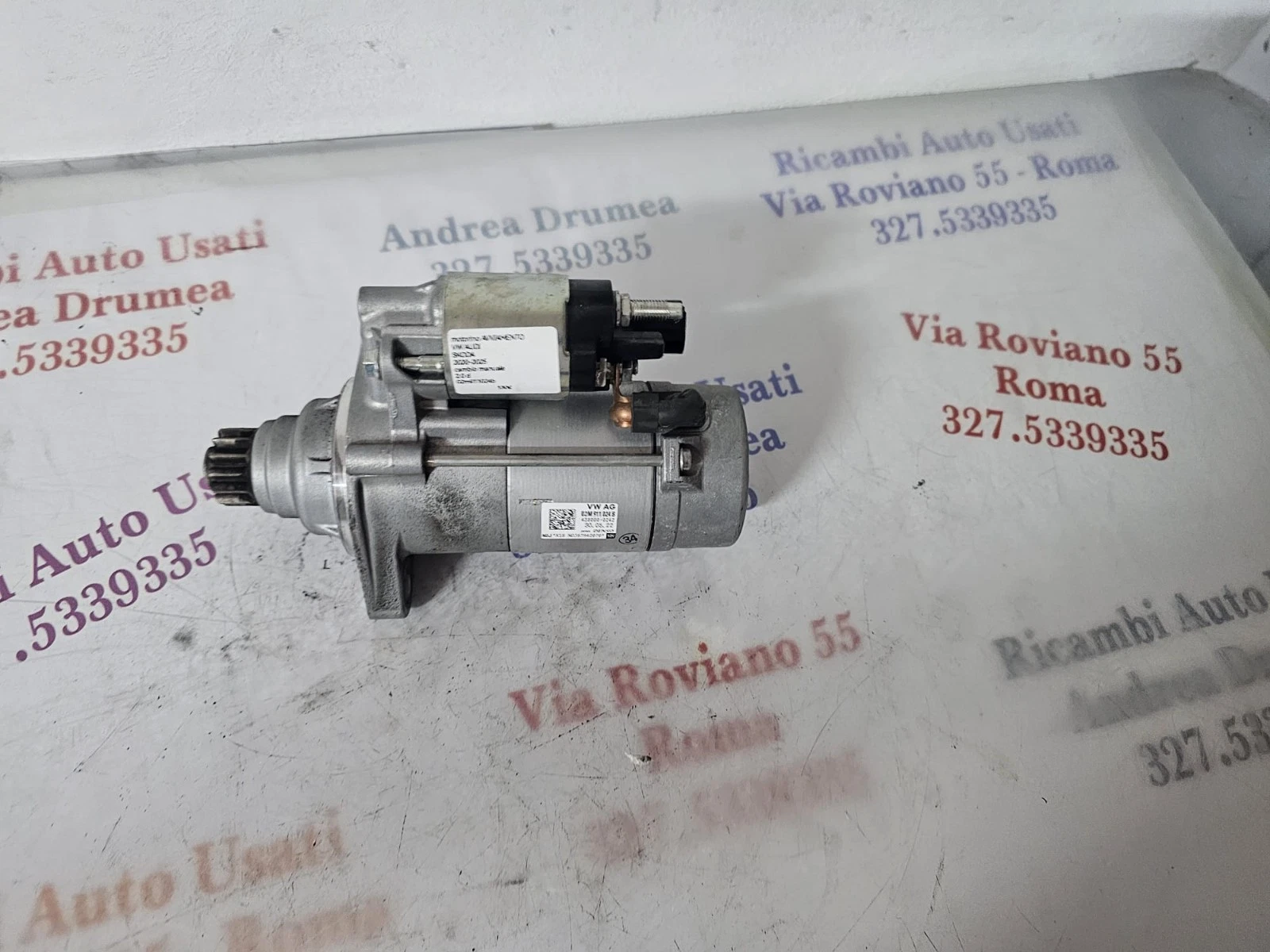 MOTORINO AVVIAMENTO VW / AUDI / SKODAL COD 02M911024B 2.0 DIESEL CAMBIO MANUALE - immagine 6