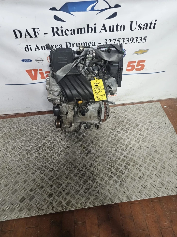 MOTORE NISSAN MICRA K13 1.2 BENZINA KM 91.000 2010-2015 SIGLA HR12