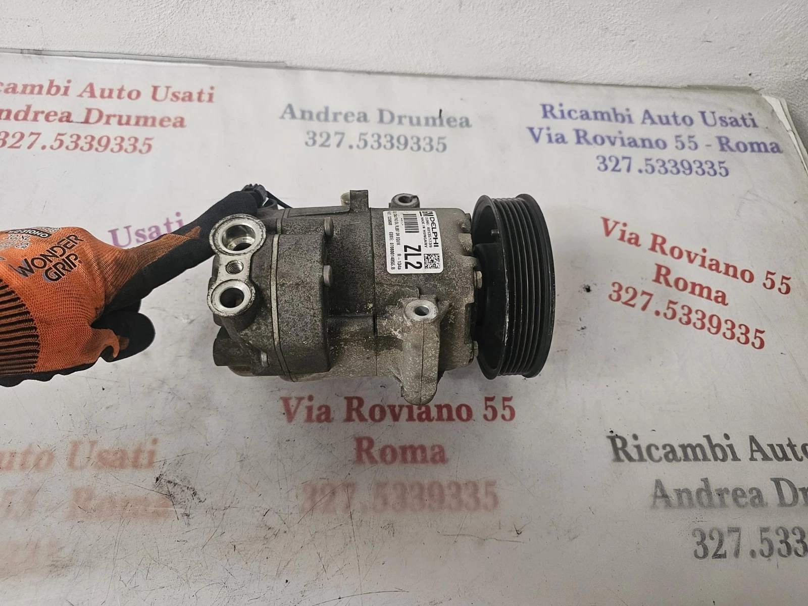 compressore opel astra meriva 1.7 diesel /1.4 benzina 07080014055.b - immagine 3