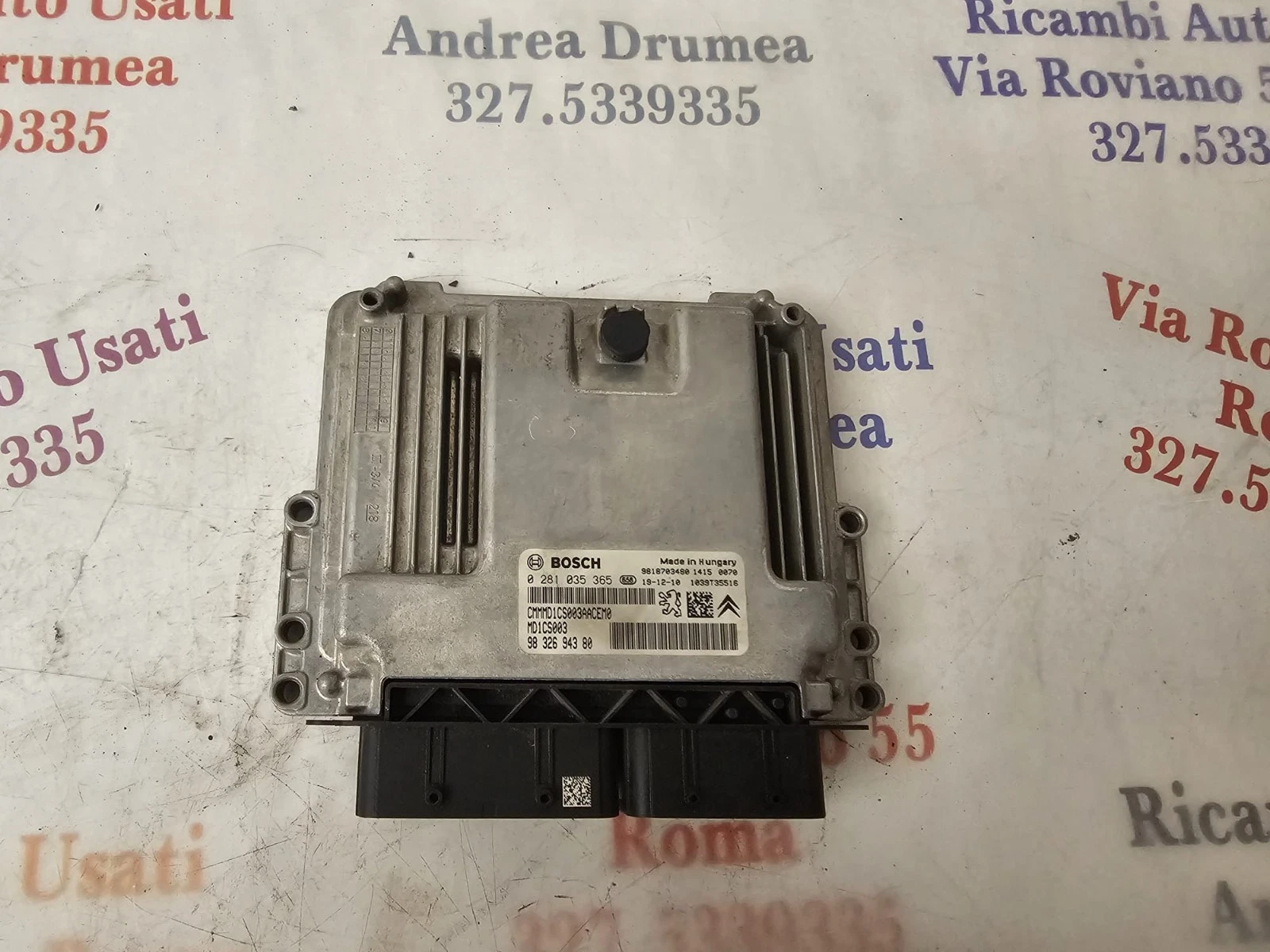 Centralina Motore Bosch Citroën / Peugeot 1.5 BlueHDi – 0281035365 / 9832694380