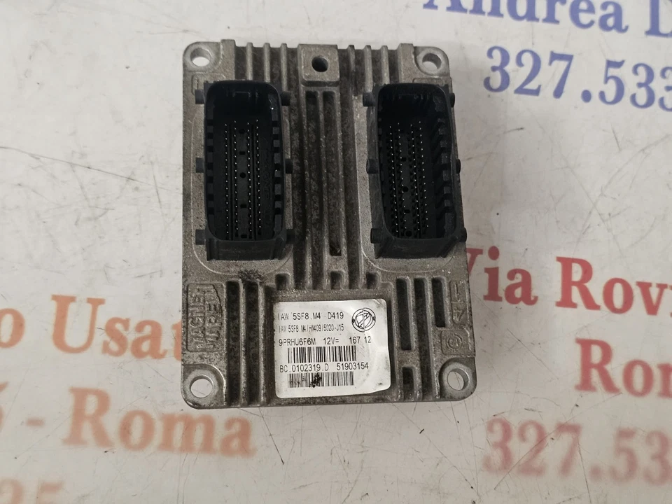 centralina motore fiat 500 2007-2013 1.2 bz.iaw 5sf8.m4 51903154 - immagine 3