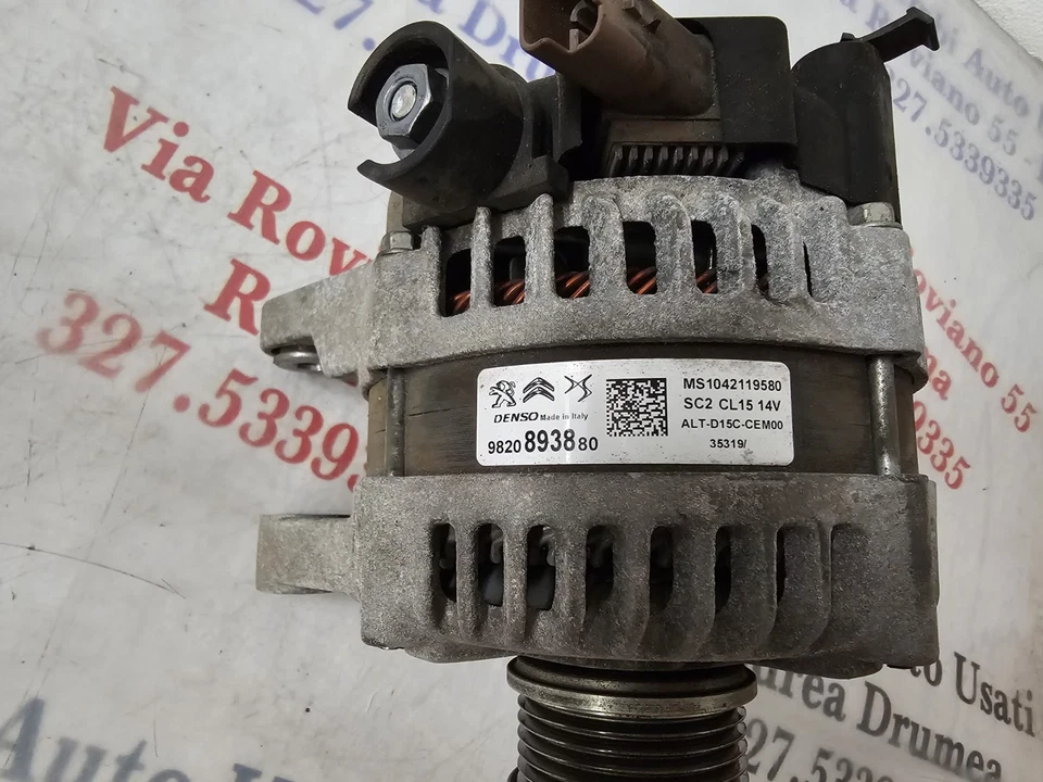 alternatore citroen peugeot 1.5 diesel 2018-2024 9820893880