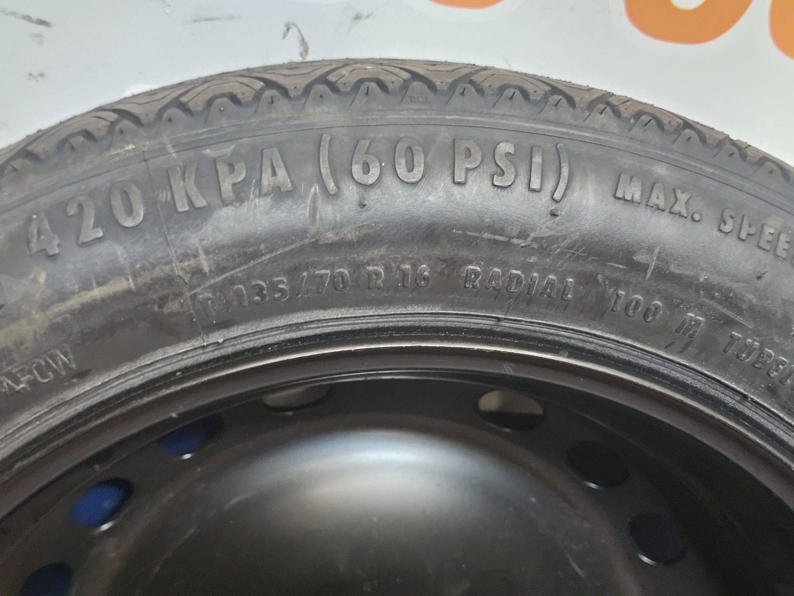 Ruotino Scorta Fiat 500X (2015-2020) – Continental T135/70 R16 - immagine 2