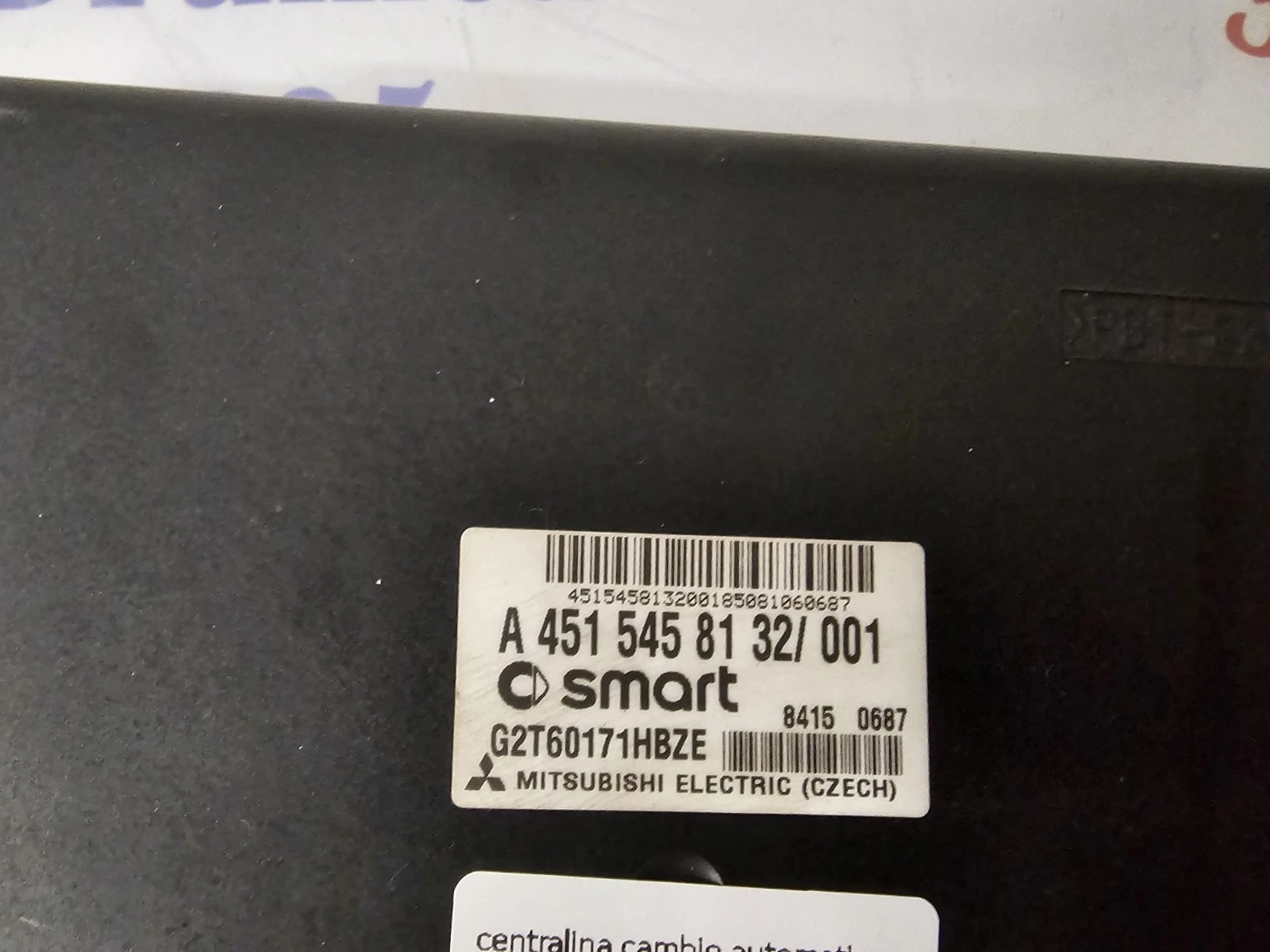 Centralina Cambio Automatico Smart 451 (2007-2014) – Codice A4515458132/001 - immagine 2