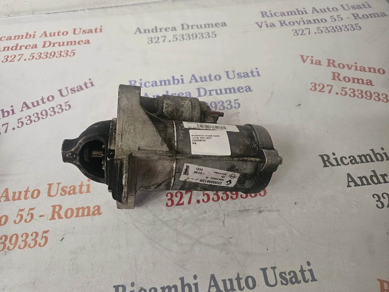 Motorino Avviamento Renault Master - Opel Movano 2.3 dCi – Codice 233009812R - immagine 4