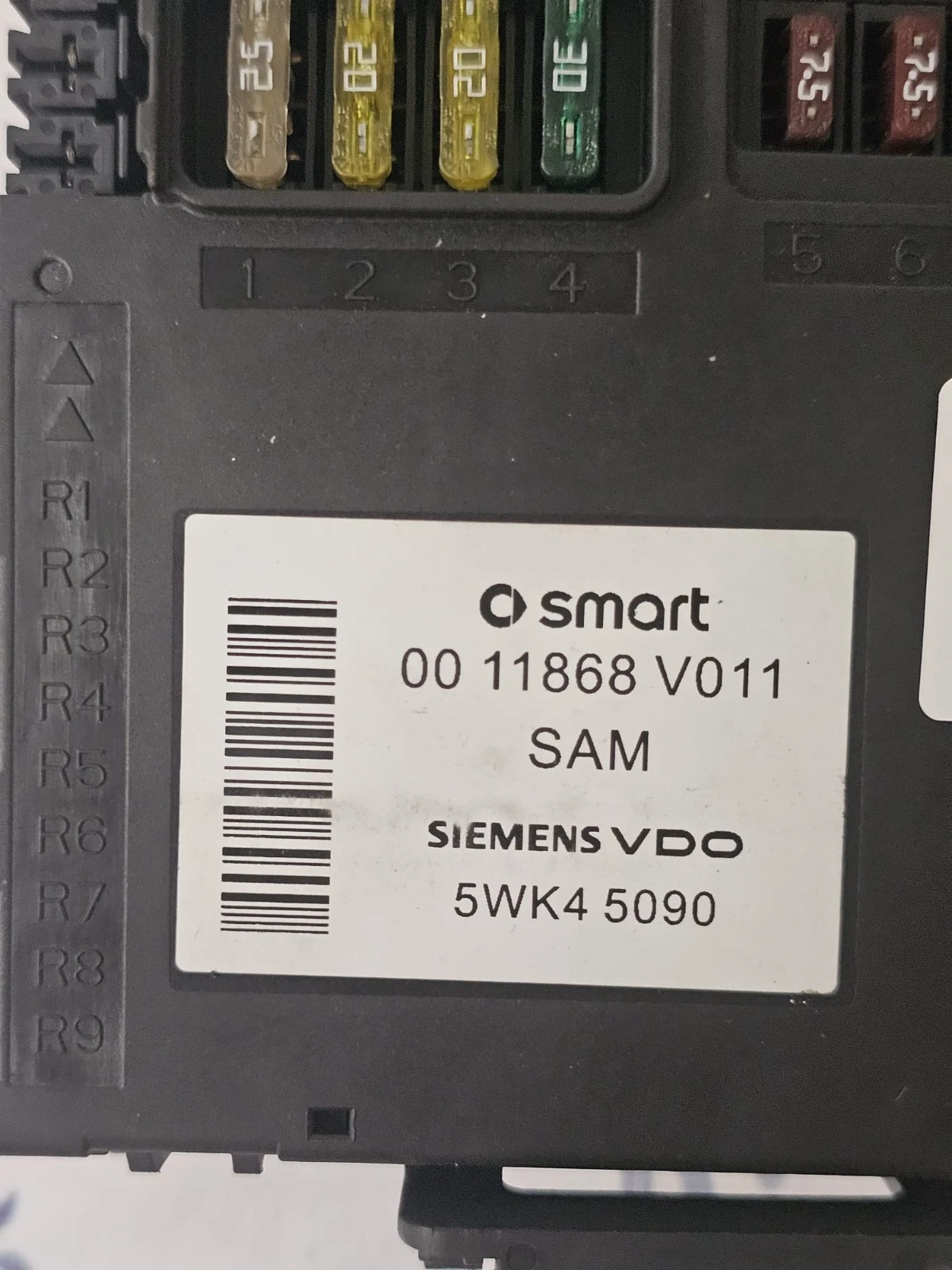 Centralina SAM Fusibiliera Smart Fortwo 450 – Codice 0011868 V011 / 5WK45090 - immagine 2