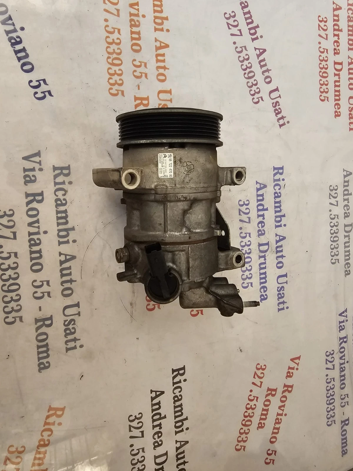 Compressore Clima Peugeot 208 / Citroën C3 1.2 Benzina PureTech Cod 9672247080 - immagine 2