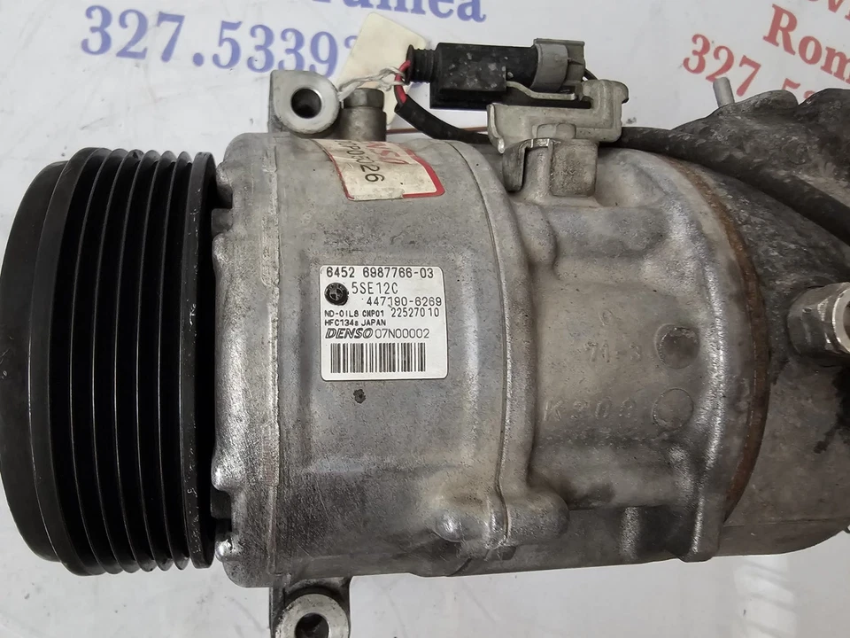 Compressore Aria Condizionata BMW Serie 1 e 3 2.0d (2005-2008) – Codice 64506987766-03 - immagine 2