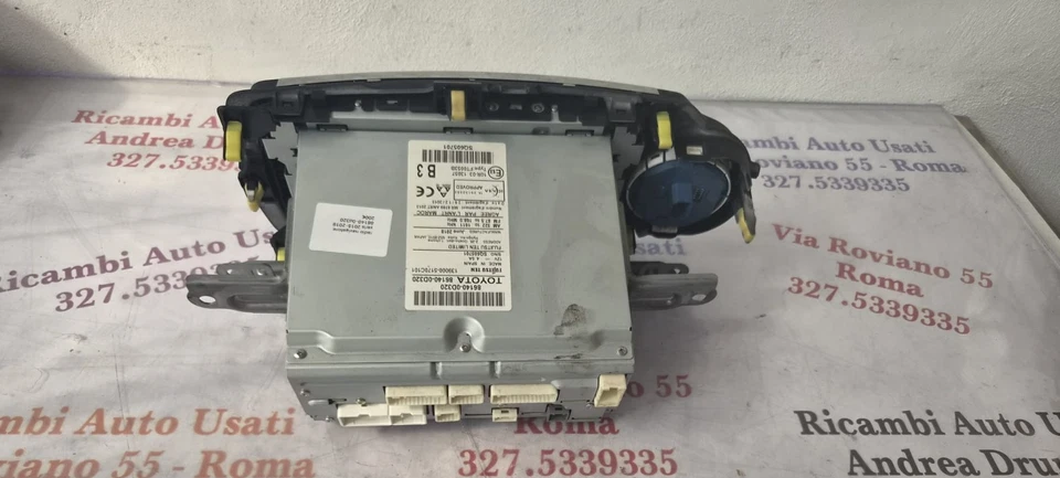 Autoradio Navigatore Toyota Yaris 2015-2019 Touch Cod 86140-0D320 Fujitsu Ten - immagine 4