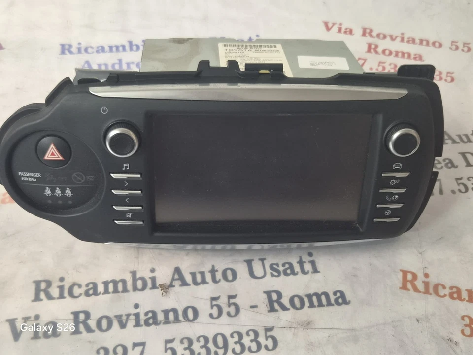 Autoradio Navigatore Toyota Yaris 2015-2019 Touch Cod 86140-0D320 Fujitsu Ten - immagine 3